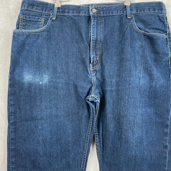 Levis Mens 559 Jeans 44x32 Relaxed Straight Leg Blue Denim - Picture 7 of 16